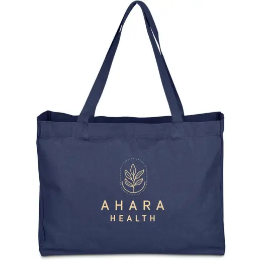 Okiyo Subarashi Recycled Canvas Tote - Navy Front